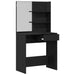 Masă de Machiaj Stejar Negru 74,5 x 40 x 141 cm Lemn compozit - WALTI WALTI