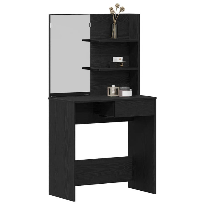 Masă de Machiaj Stejar Negru 74,5 x 40 x 141 cm Lemn compozit - WALTI WALTI
