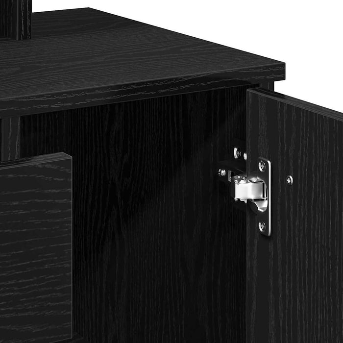 Masă de Machiaj Stejar Negru 86,5 x 35 x 136 cm Lemn compozit - WALTI WALTI