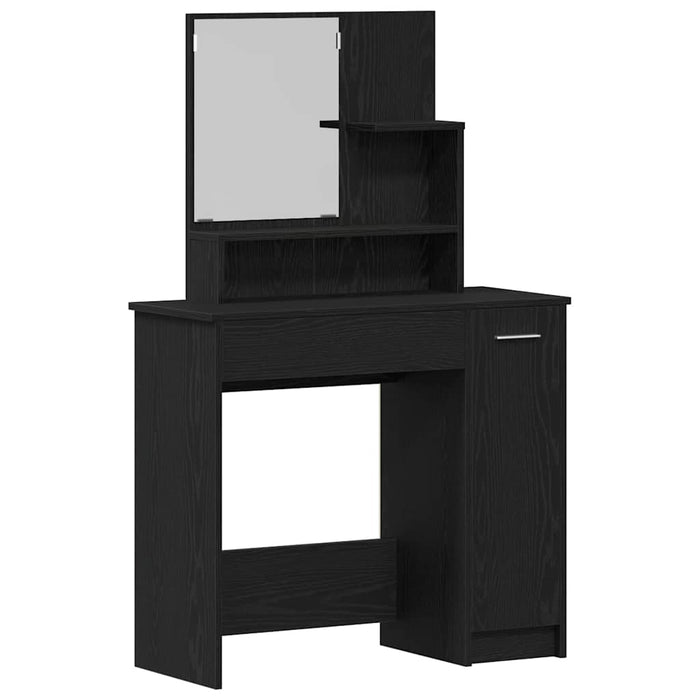 Masă de Machiaj Stejar Negru 86,5 x 35 x 136 cm Lemn compozit - WALTI WALTI