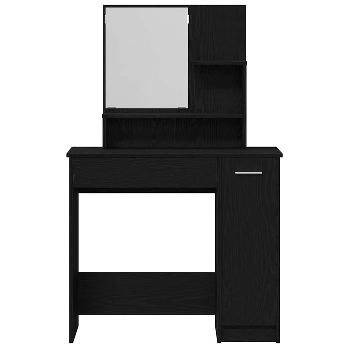 Masă de Machiaj Stejar Negru 86,5 x 35 x 136 cm Lemn compozit - WALTI WALTI
