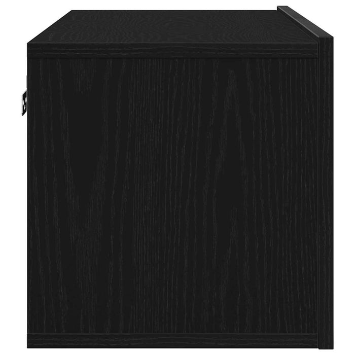 Cabinet TV 2 pcs Stejar Negru 80 x 30 x 30 cm Lemn compozit - WALTI WALTI