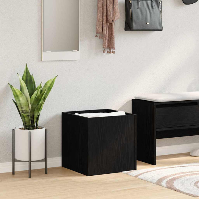 Cutie pentru Vaze Stejar Negru 40 x 38.5 x 40 cm Lemn compozit - WALTI WALTI