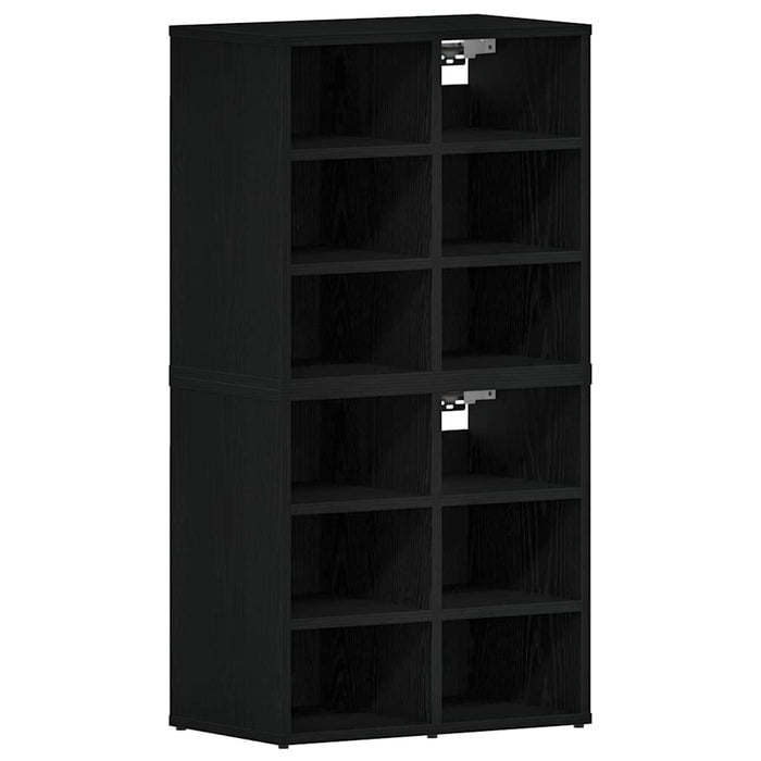 Dulap pentru pantofi 2 pcs Stejar Negru 52 x 30 x 50,5 cm - WALTI WALTI