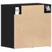 Dulap pentru pantofi 2 pcs Stejar Negru 52 x 30 x 50,5 cm - WALTI WALTI