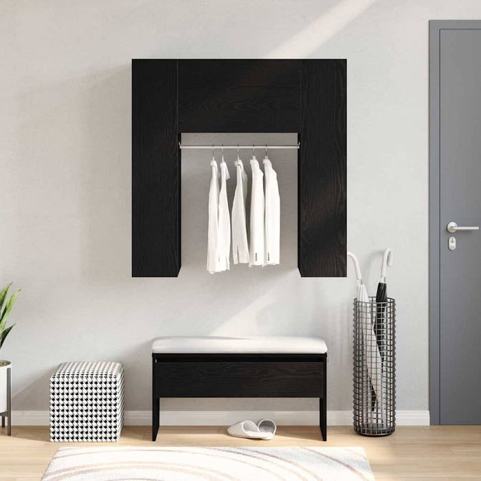 Dulap pentru hol Stejar Negru 97,5 x 37 x 99 cm Lemn compozit - WALTI WALTI