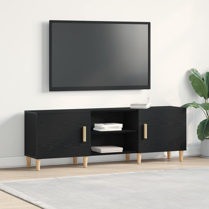 Cabinet TV Stejar Negru 150 x 30 x 50 cm Lemn compozit - WALTI WALTI
