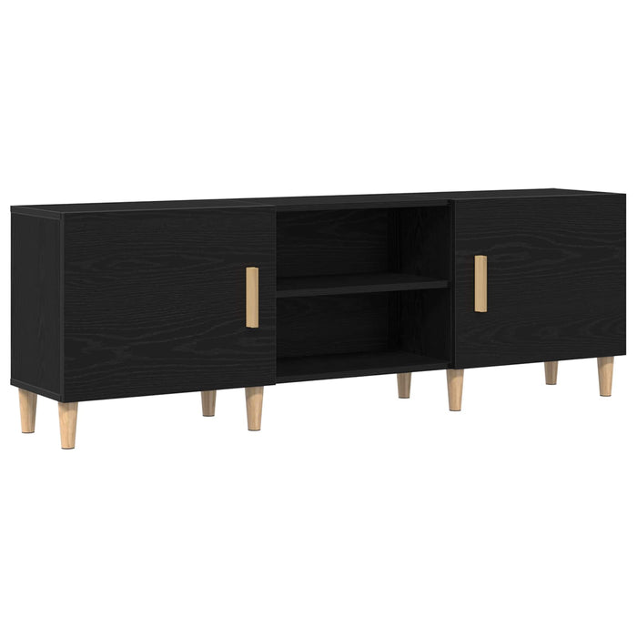 Cabinet TV Stejar Negru 150 x 30 x 50 cm Lemn compozit - WALTI WALTI