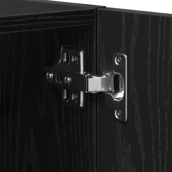 Dulap de perete Stejar negru 60 x 30 x 70 cm Lemn compozit - WALTI WALTI