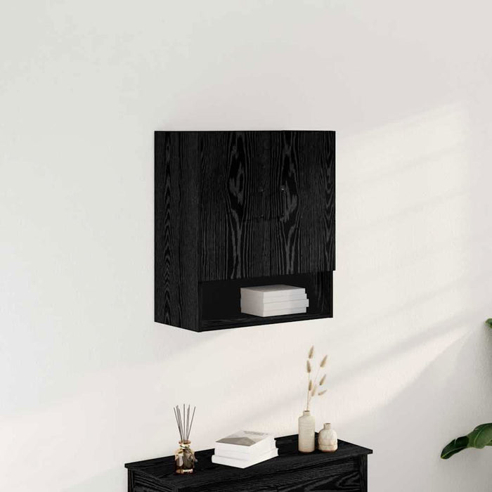 Dulap de perete Stejar negru 60 x 30 x 70 cm Lemn compozit - WALTI WALTI