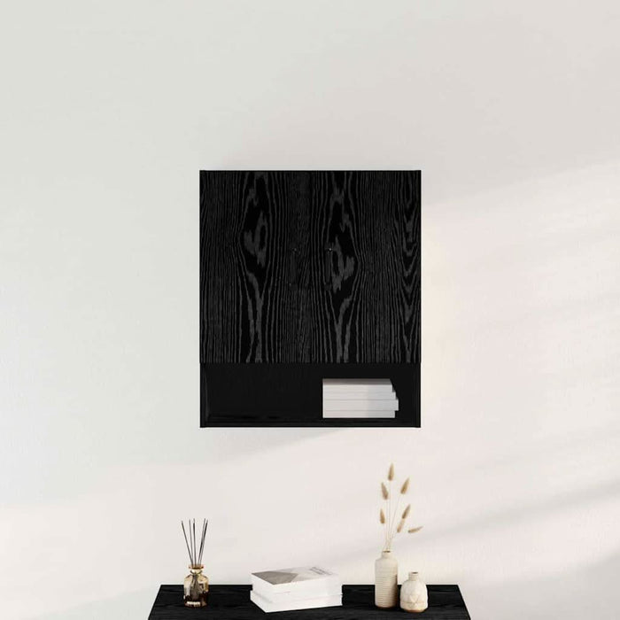 Dulap de perete Stejar negru 60 x 30 x 70 cm Lemn compozit - WALTI WALTI