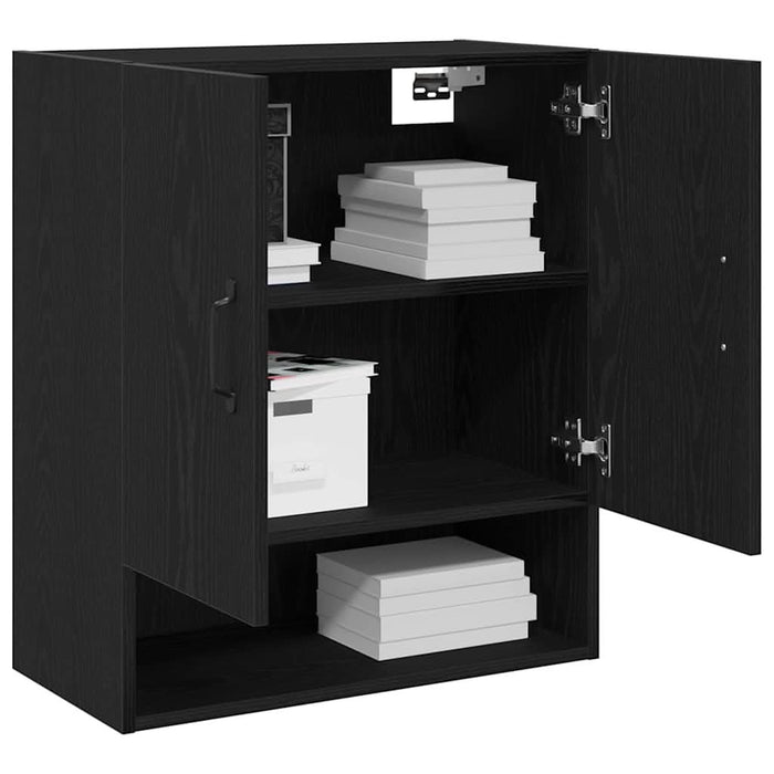Dulap de perete Stejar negru 60 x 30 x 70 cm Lemn compozit - WALTI WALTI