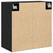 Dulap de perete Stejar negru 60 x 30 x 60 cm Lemn compozit - WALTI WALTI