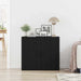 Bufet Stejar Negru 80 x 33 x 70 cm Lemn compozit - WALTI WALTI
