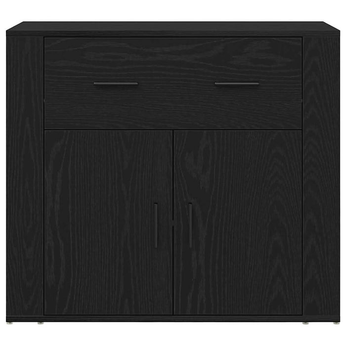 Bufet cu sertar Stejar Negru 80 x 33 x 70 cm Lemn compozit - WALTI WALTI