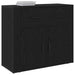 Bufet cu sertar Stejar Negru 80 x 33 x 70 cm Lemn compozit - WALTI WALTI