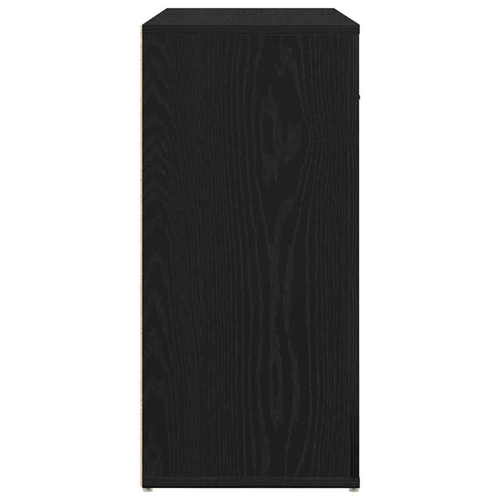 Bufet cu sertar Stejar Negru 80 x 33 x 70 cm Lemn compozit - WALTI WALTI