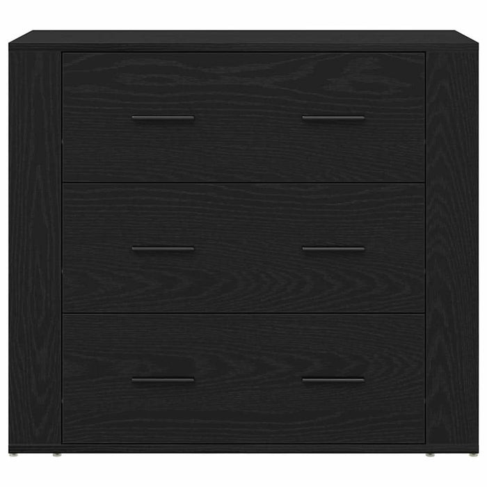 Bufet cu sertar Stejar Negru 80 x 33 x 70 cm Lemn compozit - WALTI WALTI