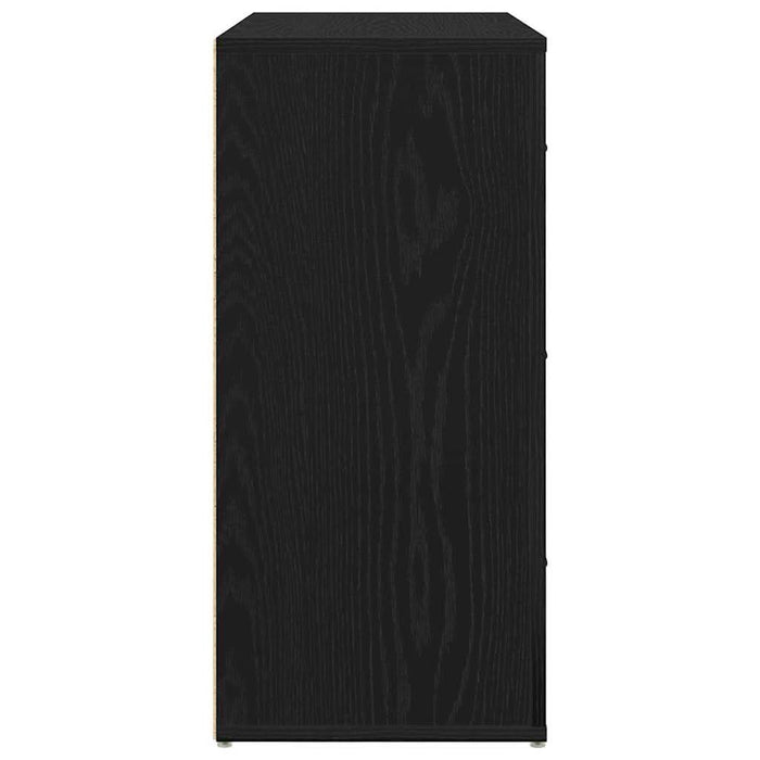 Bufet cu sertar Stejar Negru 80 x 33 x 70 cm Lemn compozit - WALTI WALTI