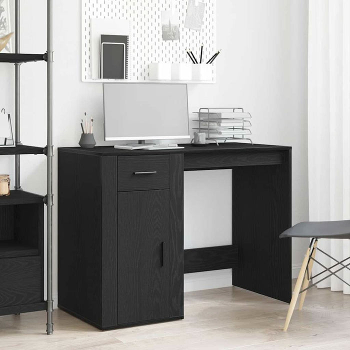 Birou cu sertar Stejar Negru 100 x 49 x 75 cm Lemn compozit - WALTI WALTI