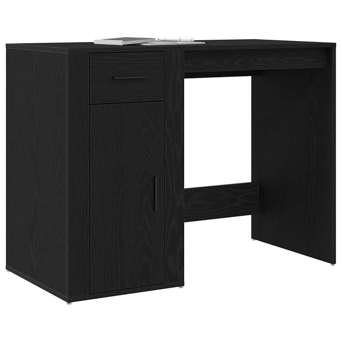 Birou cu sertar Stejar Negru 100 x 49 x 75 cm Lemn compozit - WALTI WALTI