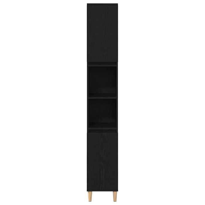 Dulap de Baie Stejar Negru 30 x 30 x 190 cm Lemn compozit - WALTI WALTI