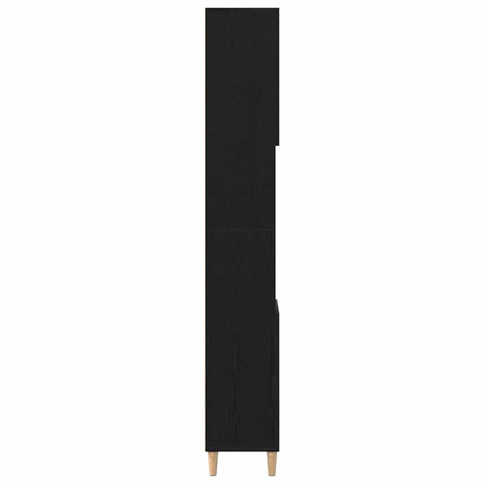 Dulap de Baie Stejar Negru 30 x 30 x 190 cm Lemn compozit - WALTI WALTI