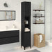 Dulap de Baie Stejar Negru 30 x 30 x 190 cm Lemn compozit - WALTI WALTI
