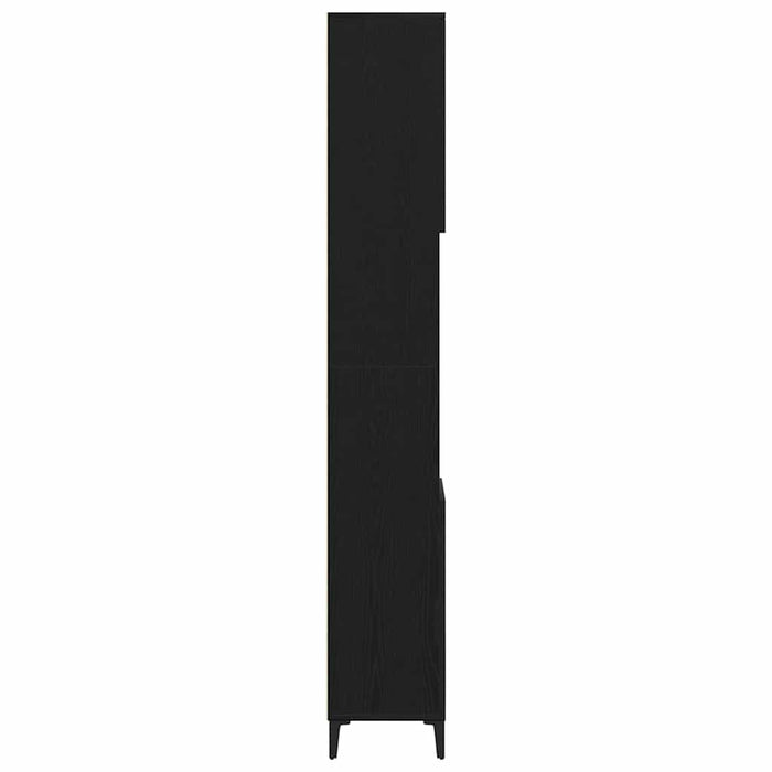 Dulap de Baie Stejar Negru 30 x 30 x 190 cm Lemn compozit - WALTI WALTI