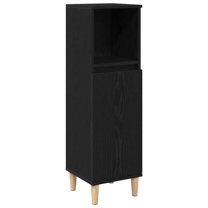 Dulap de Baie Stejar Negru 30 x 30 x 100 cm Lemn compozit - WALTI WALTI