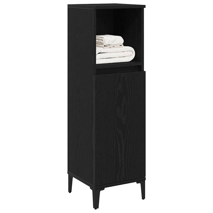 Dulap de Baie Stejar Negru 30 x 30 x 100 cm Lemn compozit - WALTI WALTI