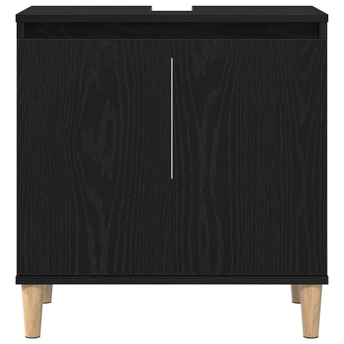 Dulap pentru Chiuveta de Baie Stejar Negru 58 x 33 x 60 cm - WALTI WALTI