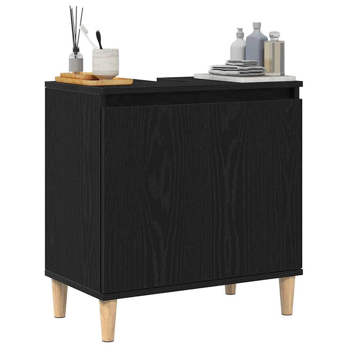 Dulap pentru Chiuveta de Baie Stejar Negru 58 x 33 x 60 cm - WALTI WALTI