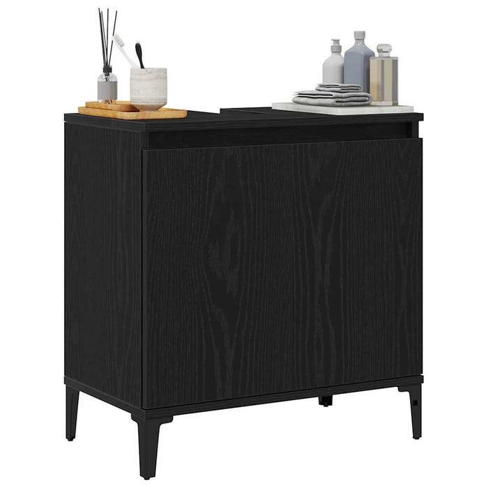 Dulap pentru Chiuveta de Baie Stejar Negru 58 x 33 x 60 cm - WALTI WALTI