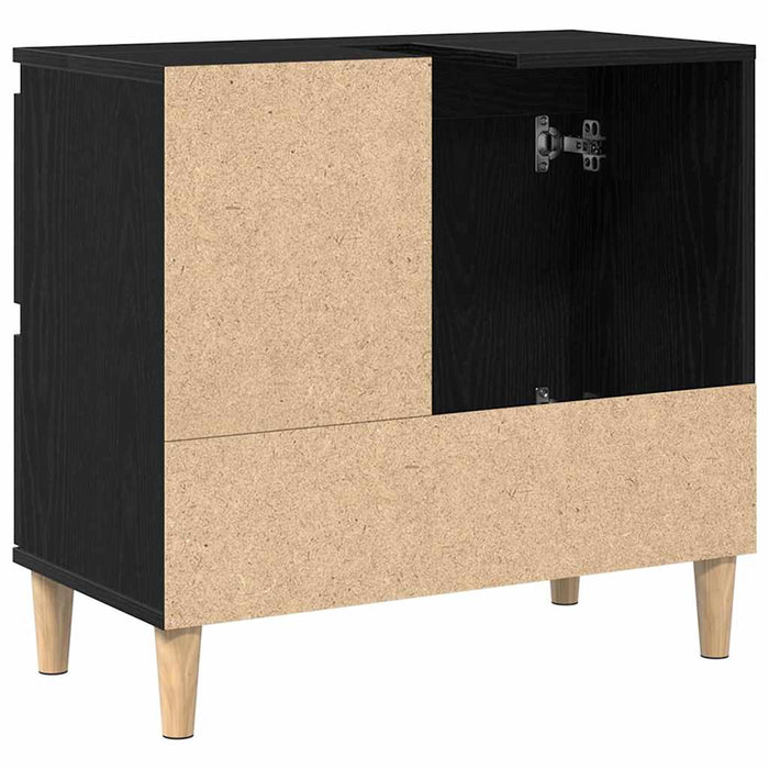 Dulap de Baie cu ușă Stejar Negru 65 x 33 x 60 cm Lemn compozit - WALTI WALTI
