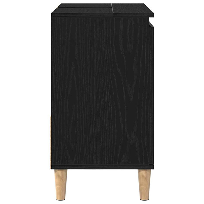 Dulap de Baie cu ușă Stejar Negru 65 x 33 x 60 cm Lemn compozit - WALTI WALTI