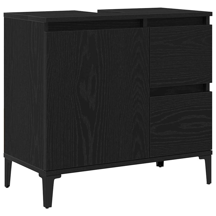 Dulap de Baie cu ușă Stejar Negru 65 x 33 x 60 cm Lemn compozit - WALTI WALTI