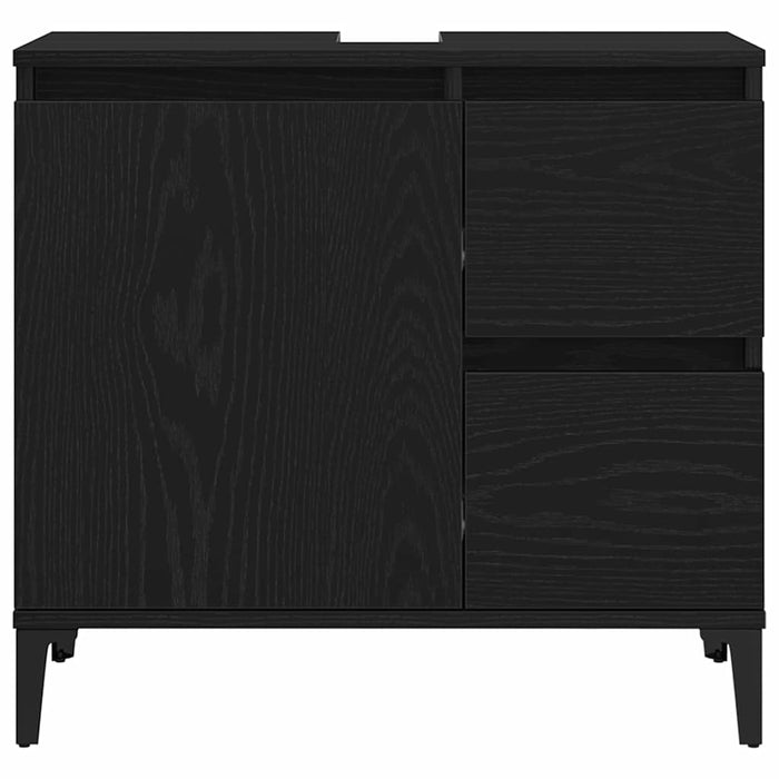 Dulap de Baie cu ușă Stejar Negru 65 x 33 x 60 cm Lemn compozit - WALTI WALTI