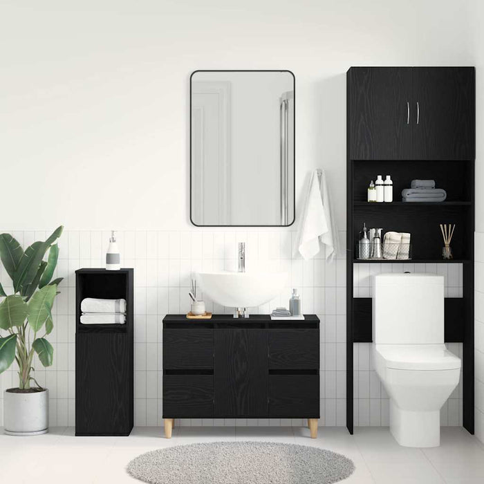 Dulap pentru Chiuveta de Baie Stejar Negru 80 x 33 x 60 cm - WALTI WALTI