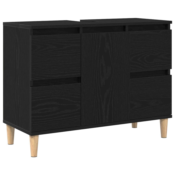 Dulap pentru Chiuveta de Baie Stejar Negru 80 x 33 x 60 cm - WALTI WALTI