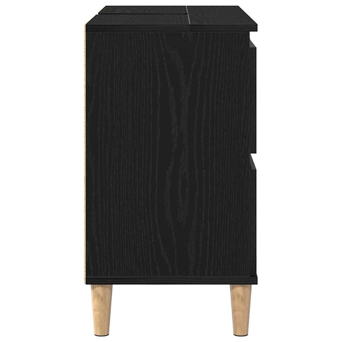 Dulap pentru Chiuveta de Baie Stejar Negru 80 x 33 x 60 cm - WALTI WALTI