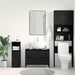 Dulap pentru Chiuveta de Baie Stejar Negru 80 x 33 x 60 cm - WALTI WALTI