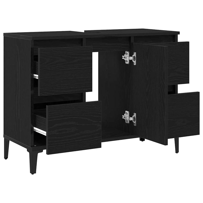 Dulap pentru Chiuveta de Baie Stejar Negru 80 x 33 x 60 cm - WALTI WALTI