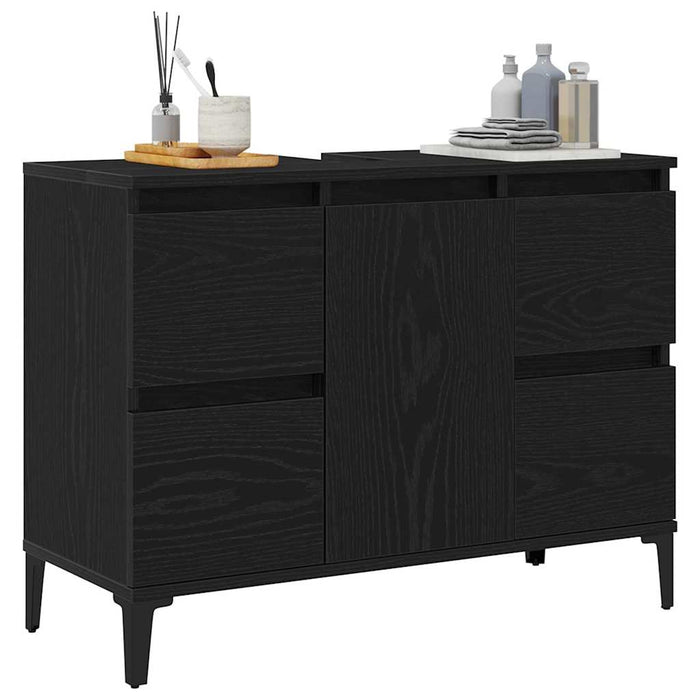 Dulap pentru Chiuveta de Baie Stejar Negru 80 x 33 x 60 cm - WALTI WALTI