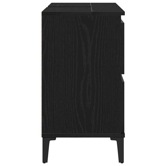 Dulap pentru Chiuveta de Baie Stejar Negru 80 x 33 x 60 cm - WALTI WALTI