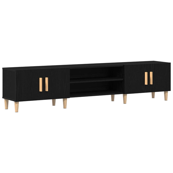 Cabinet TV Stejar Negru 180 x 31,5 x 40 cm Lemn compozit - WALTI WALTI