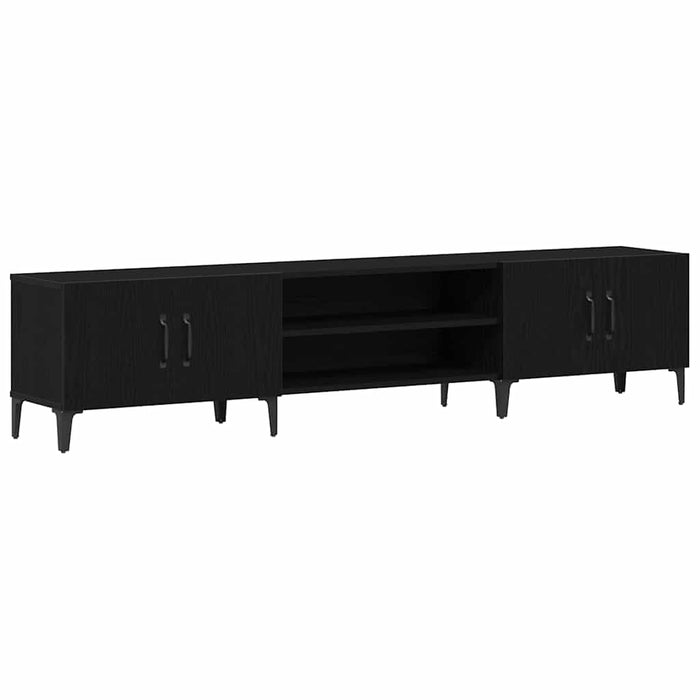 Cabinet TV Stejar Negru 180 x 31,5 x 40 cm Lemn compozit - WALTI WALTI