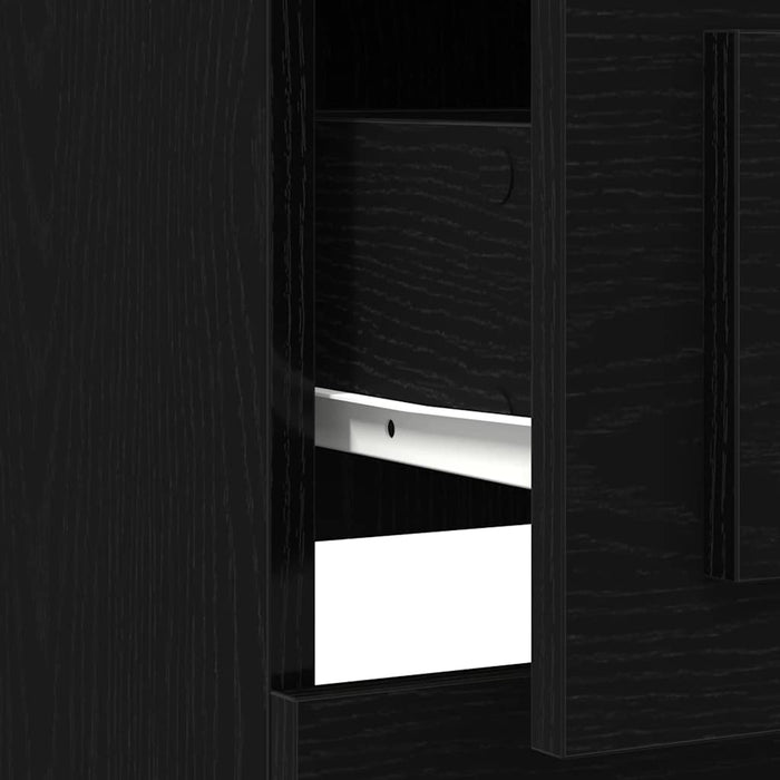 Bufet cu sertar Stejar Negru 36 x 35.5 x 103.5 cm Lemn compozit - WALTI WALTI