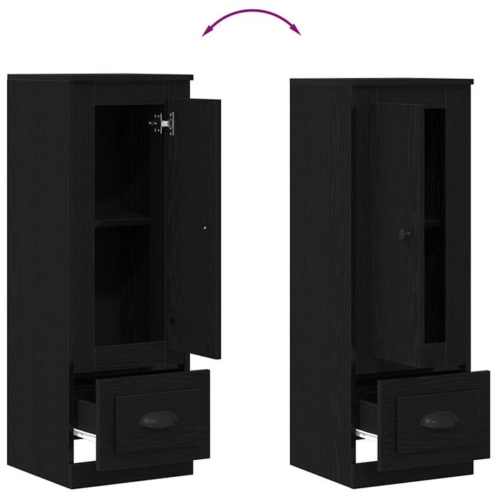 Bufet cu sertar Stejar Negru 36 x 35.5 x 103.5 cm Lemn compozit - WALTI WALTI
