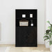 Highboard Stejar Negru 60 x 35.5 x 103.5 cm Lemn compozit - WALTI WALTI